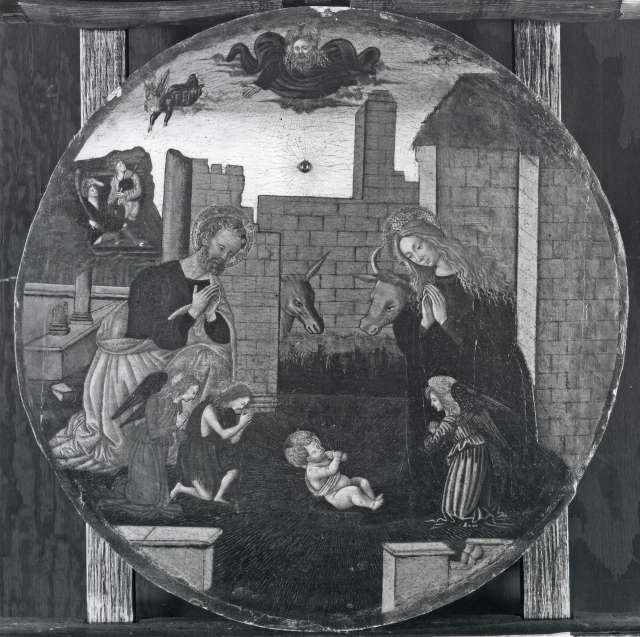 Sotheby's — Pseudo Pier Francesco Fiorentino - sec. XV - Natività di Gesù; Annuncio ai pastori — insieme